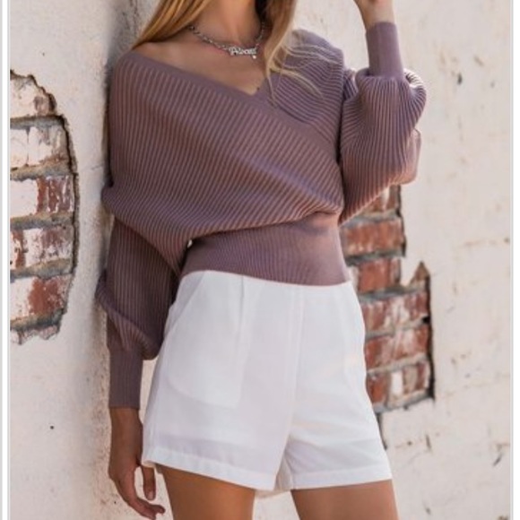 Hope Horizon Purple Wrap Knit Top - Picture 14 of 14
